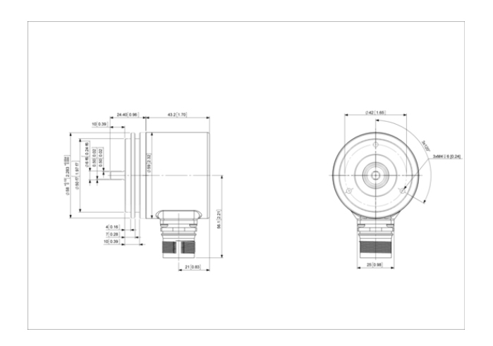 Posital測速編碼器尺寸圖